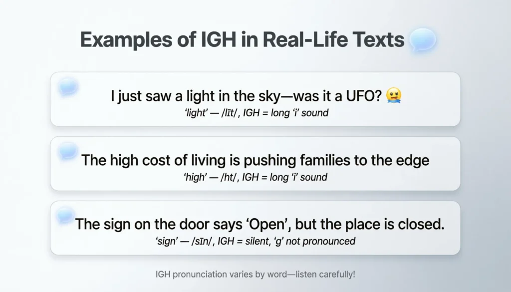 Examples of IGH in Real-Life Texts 💬