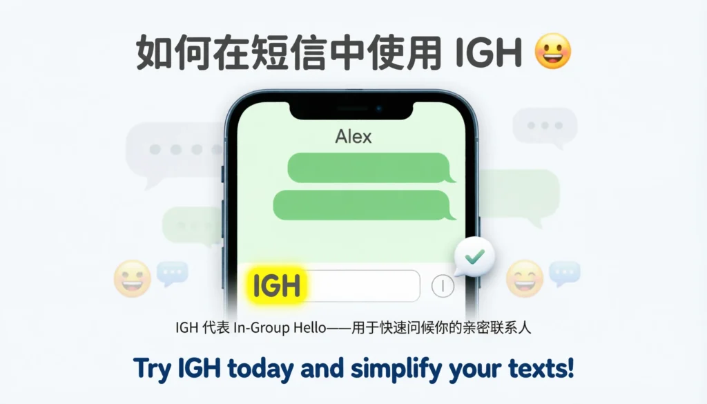 How to Use IGH in Text Messages