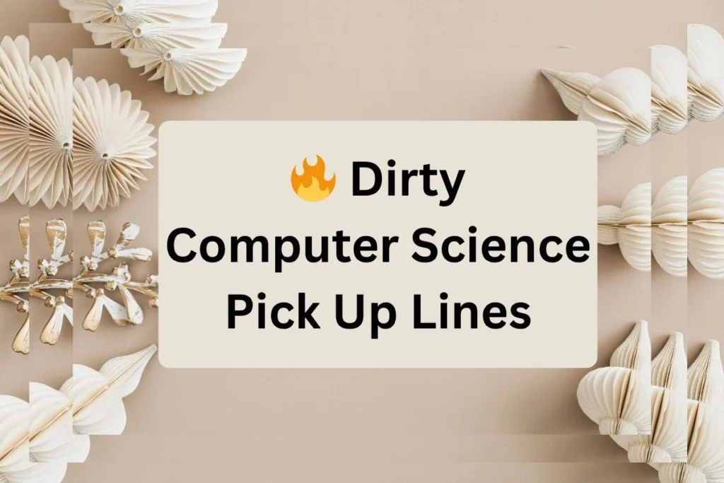 Dirty Computer Science Pick Up Lines