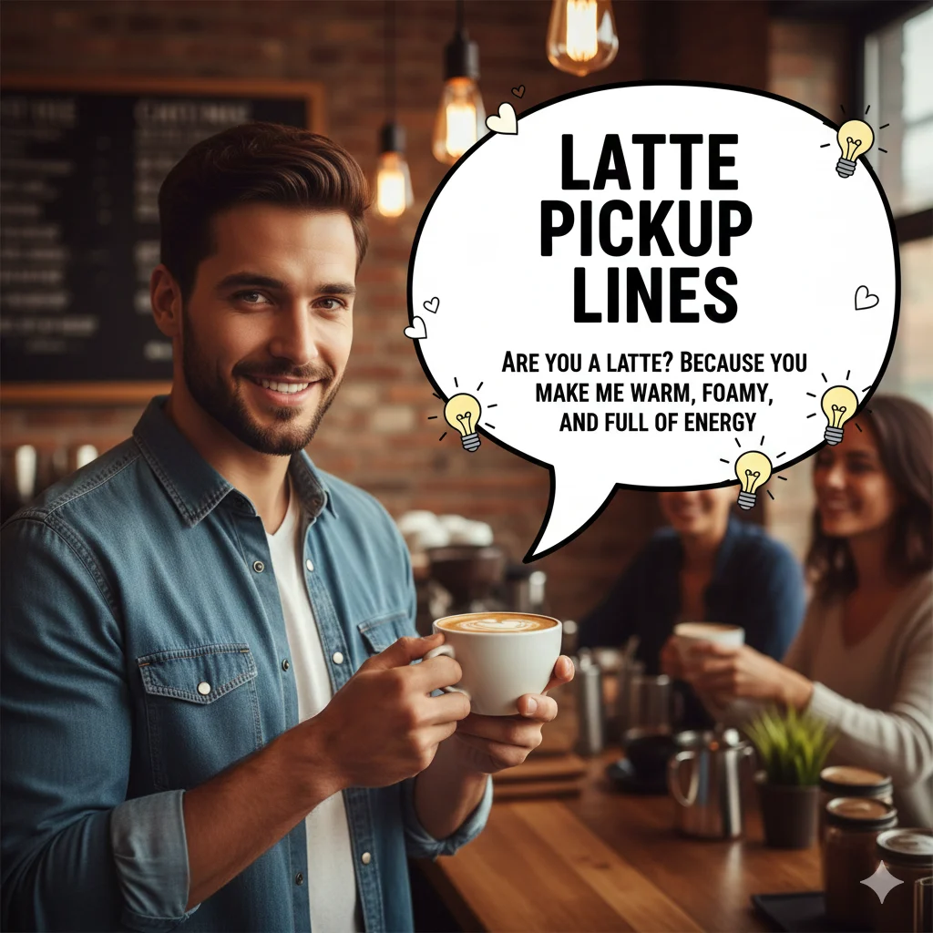 You are currently viewing Latte Pickup Lines to Make Someone Smile ☕💖