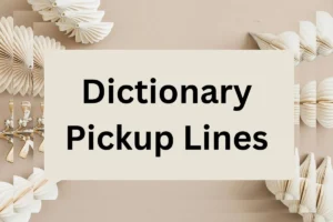 Read more about the article 313 Dictionary Pickup Lines for express men or lady
