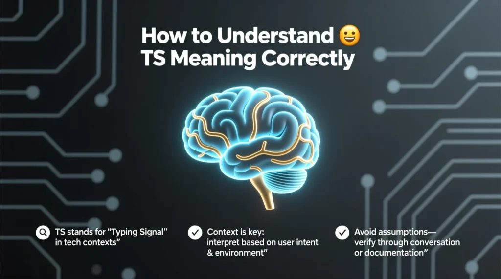 How to Understand TS Meaning Correctly 🧠