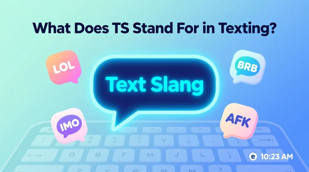 What Does TS Stand for in Texting?