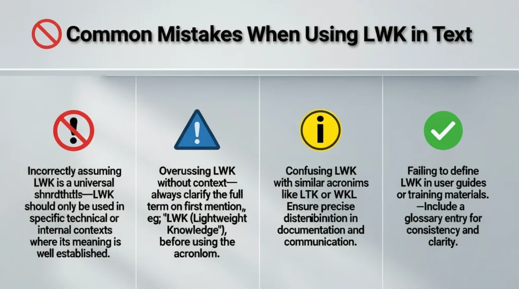 Common Mistakes When Using LWK in Text