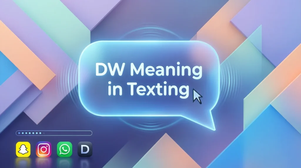 DW Meaning in Texting, Snapchat, Instagram, and WhatsApp