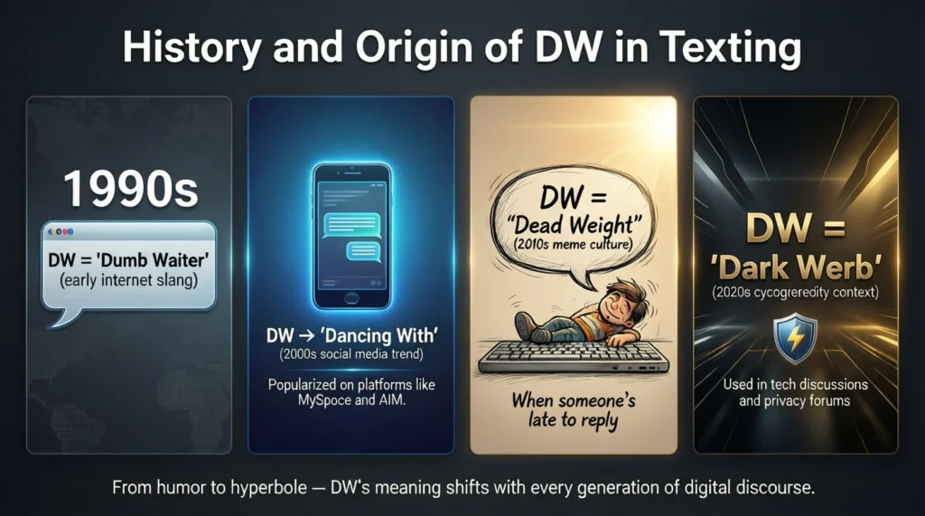 History and Origin of DW in Texting