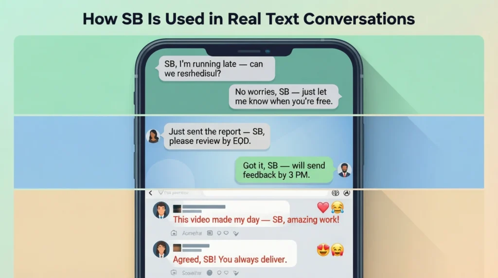 How SB Is Used in Real Text Conversations