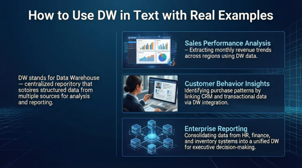 How to Use DW in Text with Real Examples
