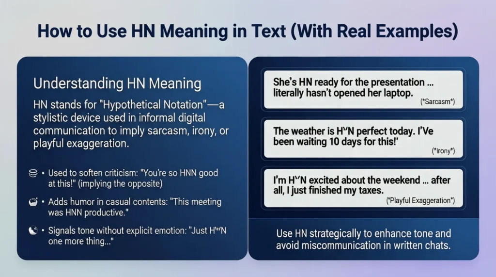 How to Use HN Meaning in Text (With Real Examples)