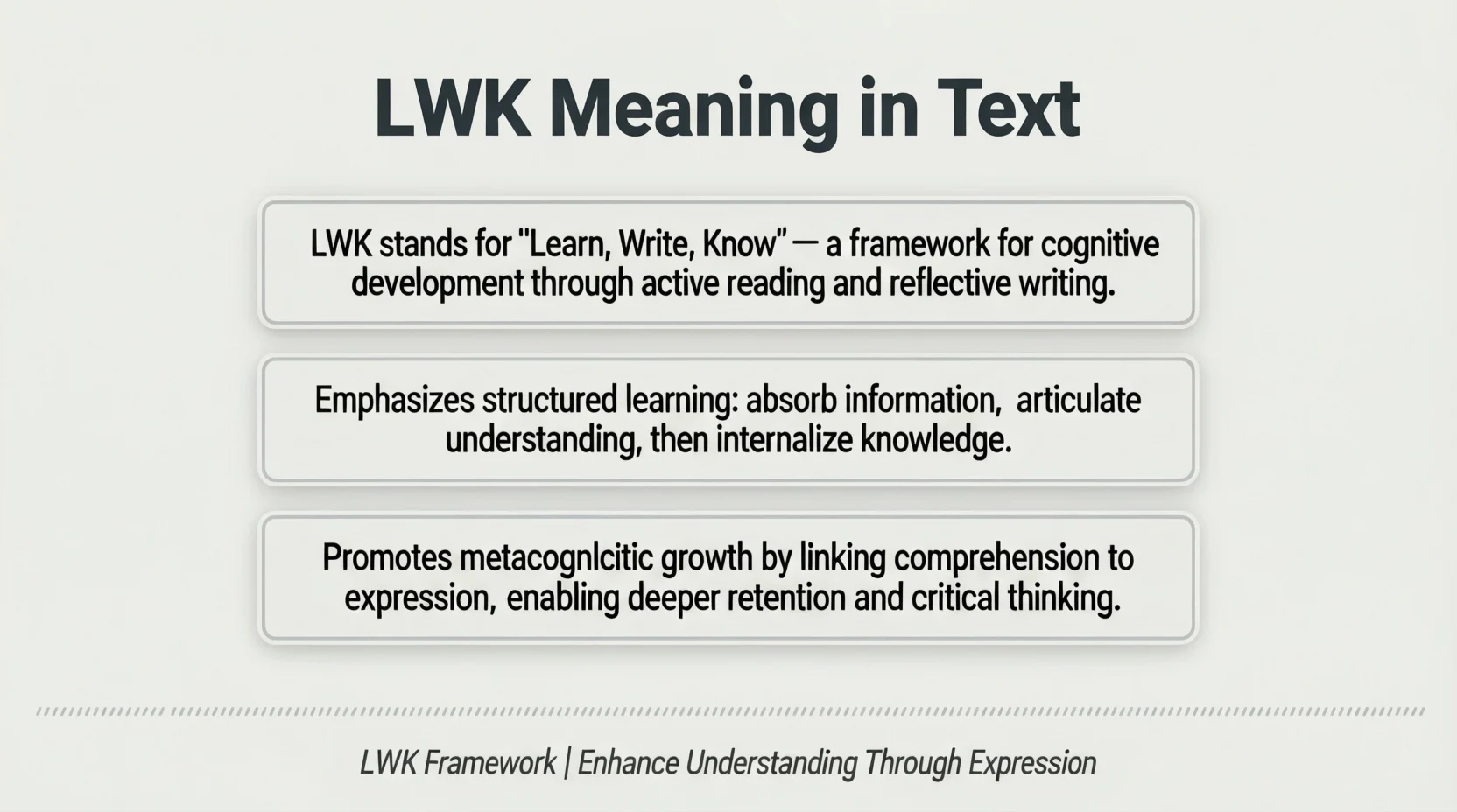 LWK Meaning in Text