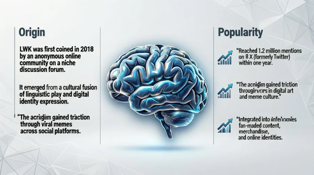 The Origin and Popularity of LWK in Text