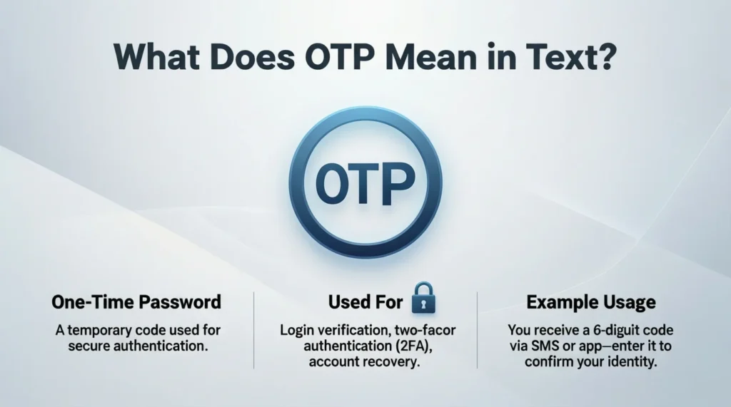 🔍 What Does OTP Mean in Text?