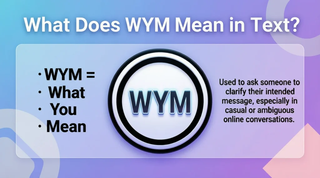 What Does WYM Mean in Text