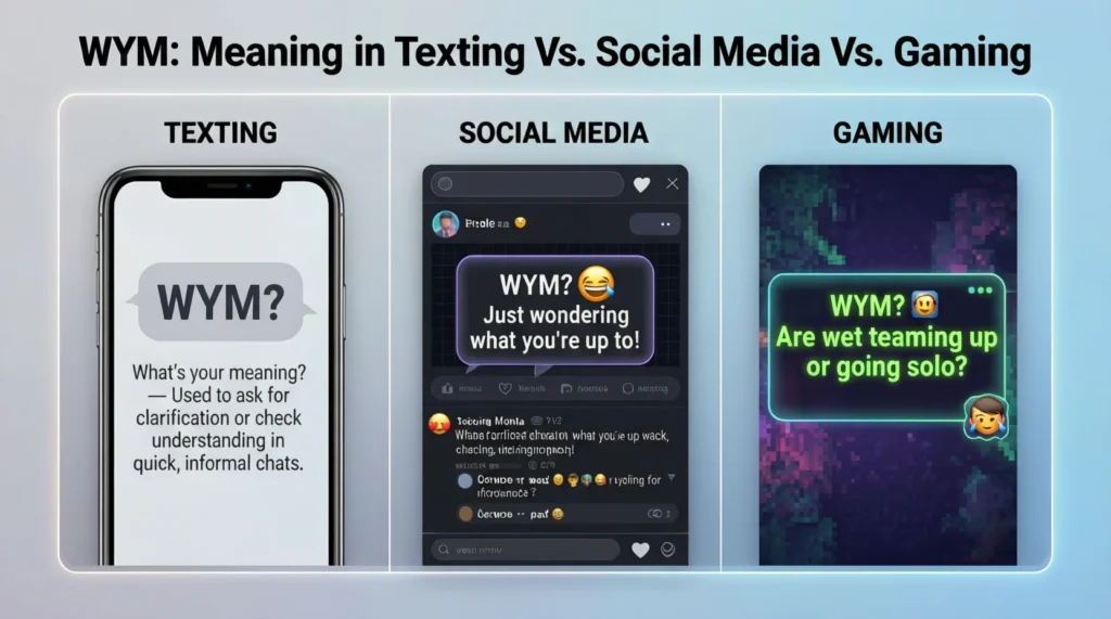 WYM Meaning in Texting vs. Social Media vs. Gaming