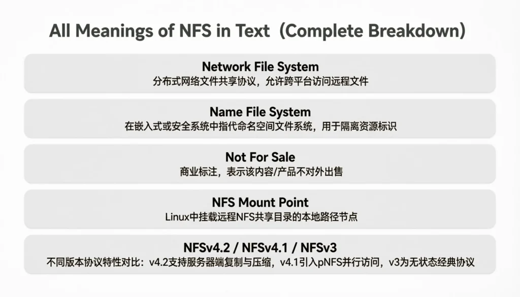 All Meanings of NFS in Text (Complete Breakdown)