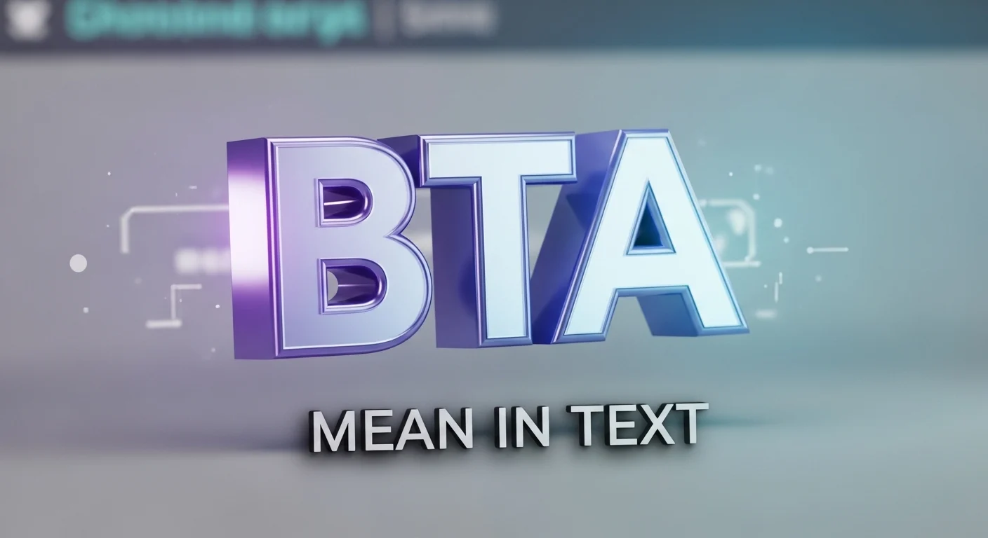 BTA Mean in Text