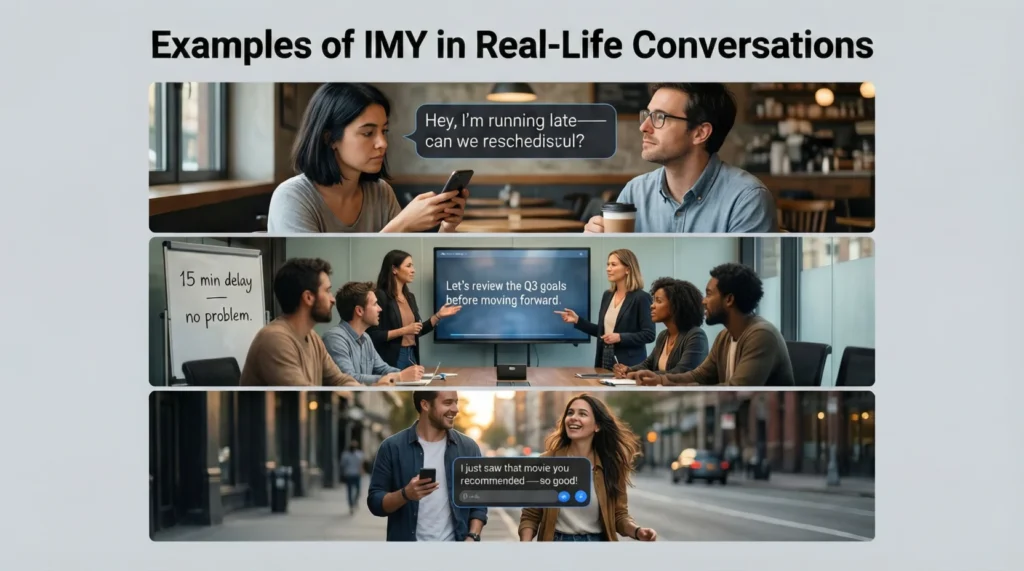 Examples of IMY in Real-Life Conversations