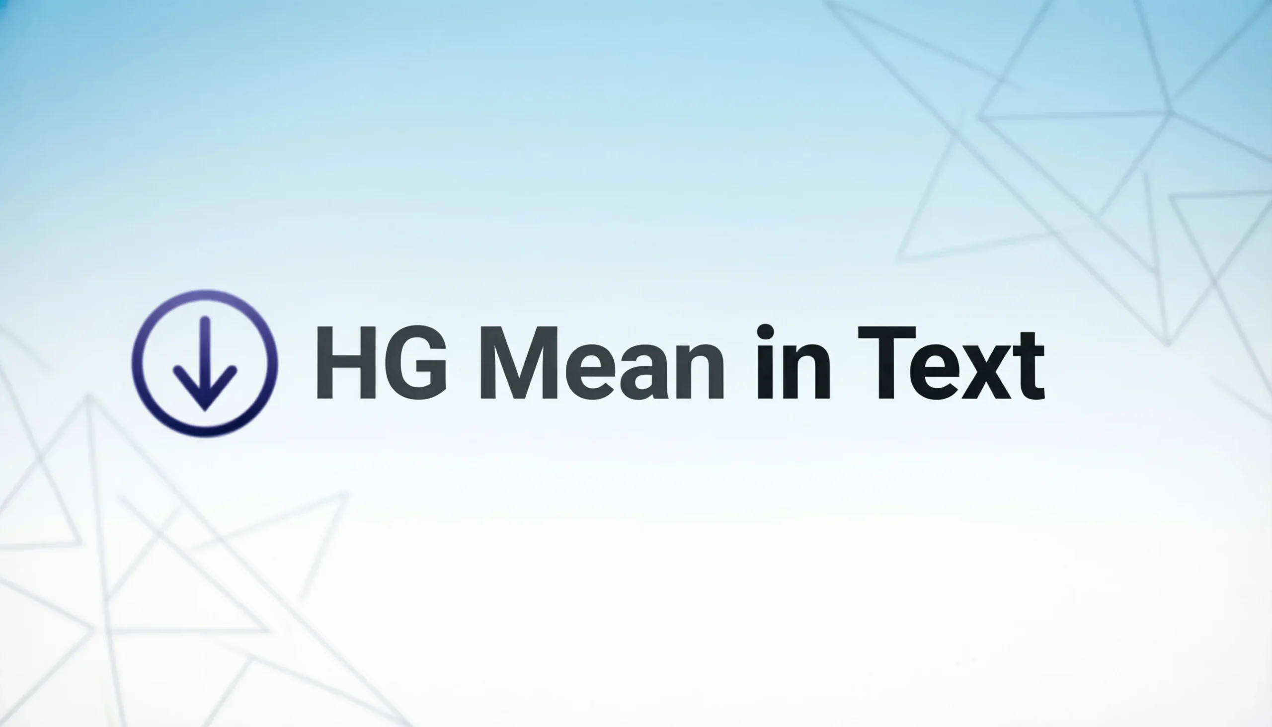 HG Mean in Text