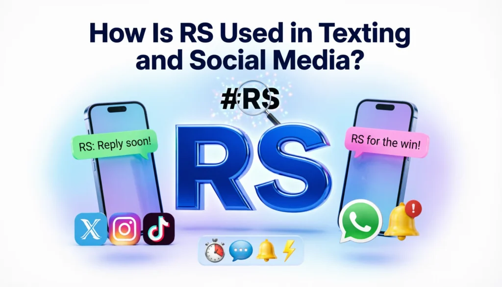 How Is RS Used in Texting and Social Media