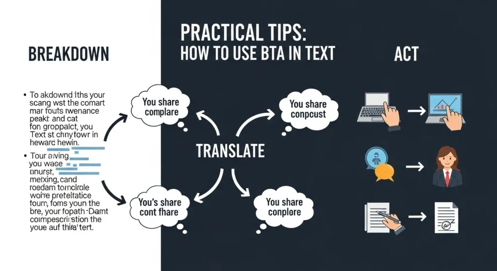 How to Use BTA in Text – Practical Tips