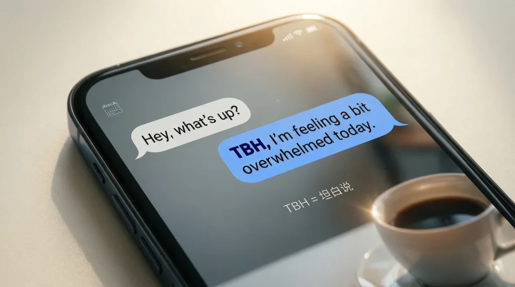 How to Use TBH in Text (With Real Examples)