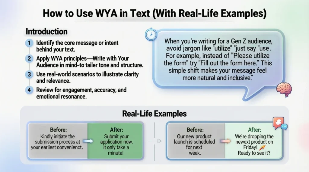 How to Use WYA in Text (With Real-Life Examples)