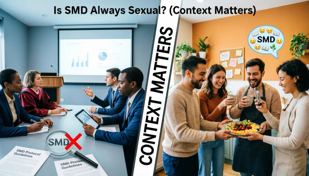 Is SMD Always Sexual? (Context Matters)