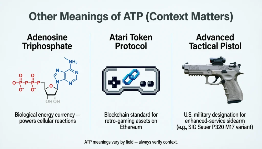 Other Meanings of ATP (Context Matters)