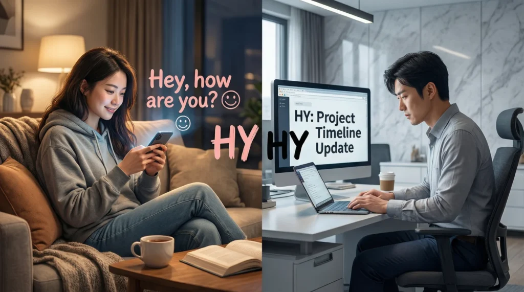 Other Meanings of HY in Text (Context Matters)