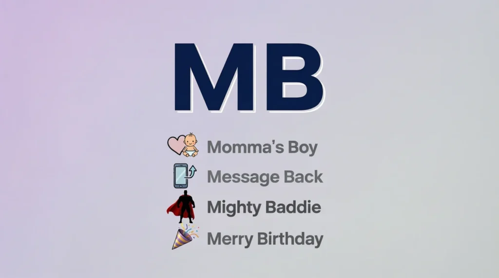 Other Meanings of MB in Text Messages