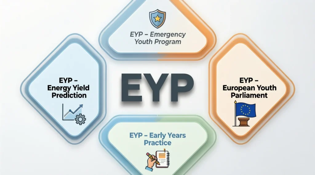 Other Possible Meanings of EYP in Text (Context Matters)