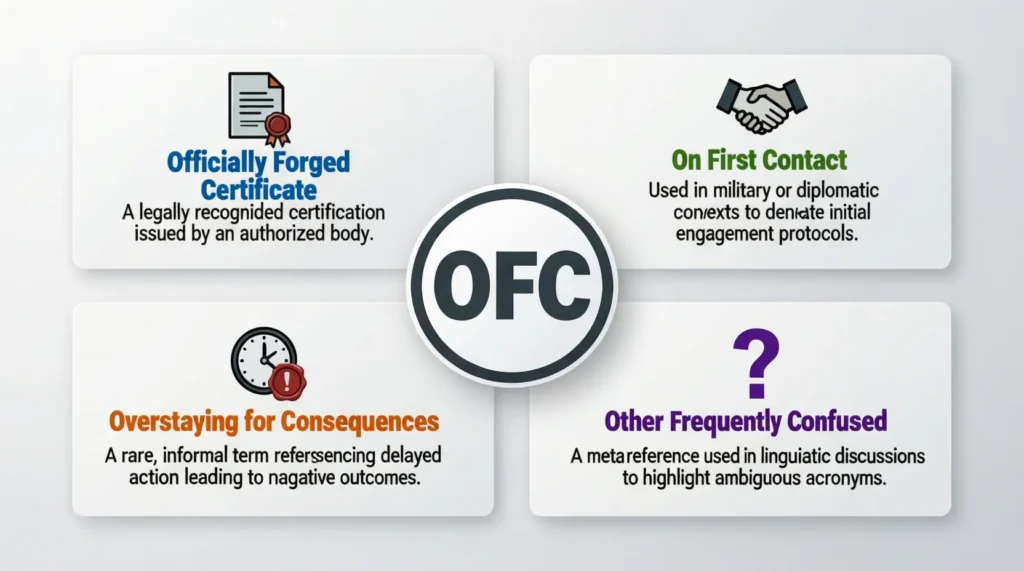 Other Possible Meanings of OFC (Rare but Real)