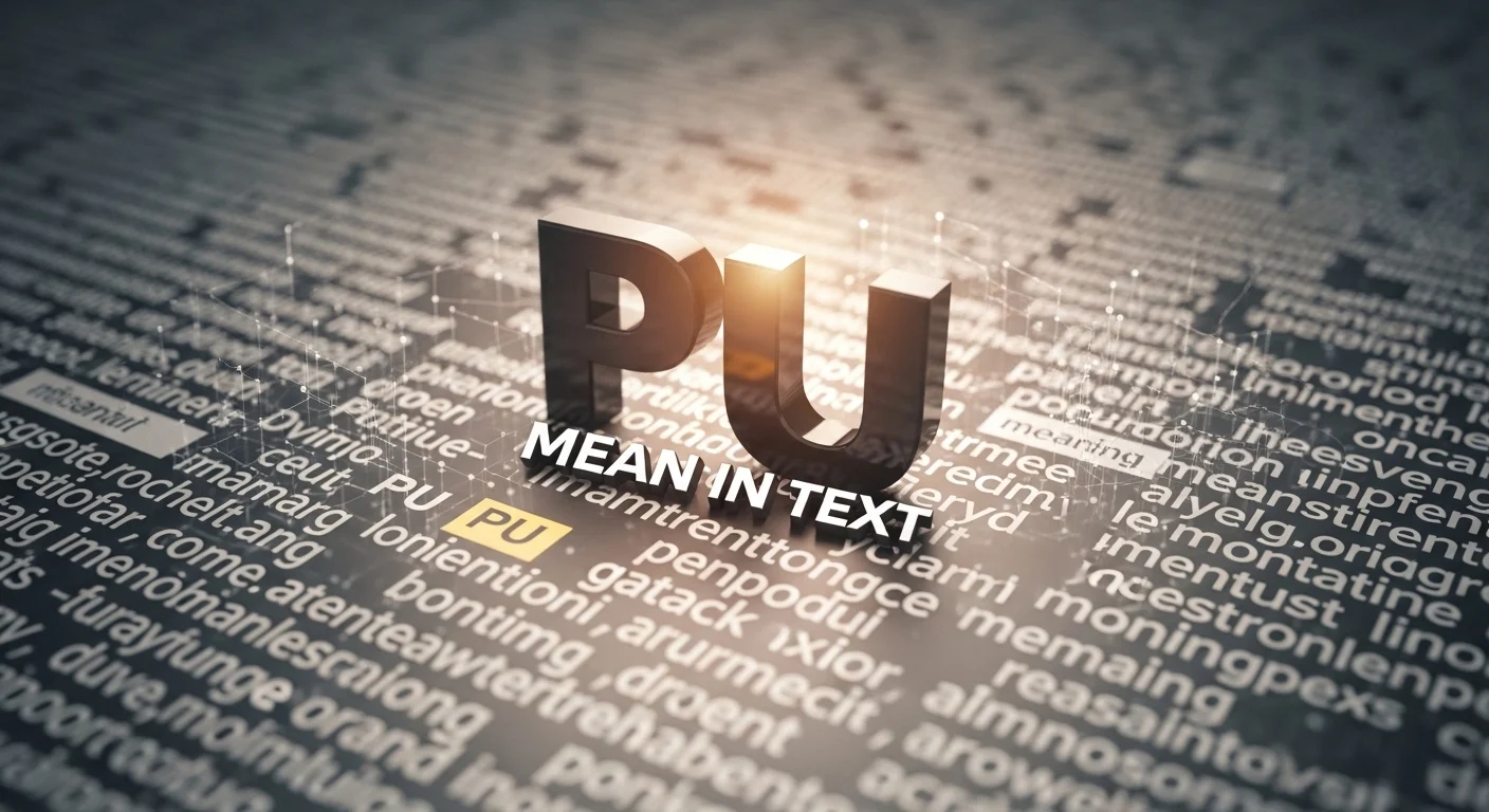 PU Mean in Text