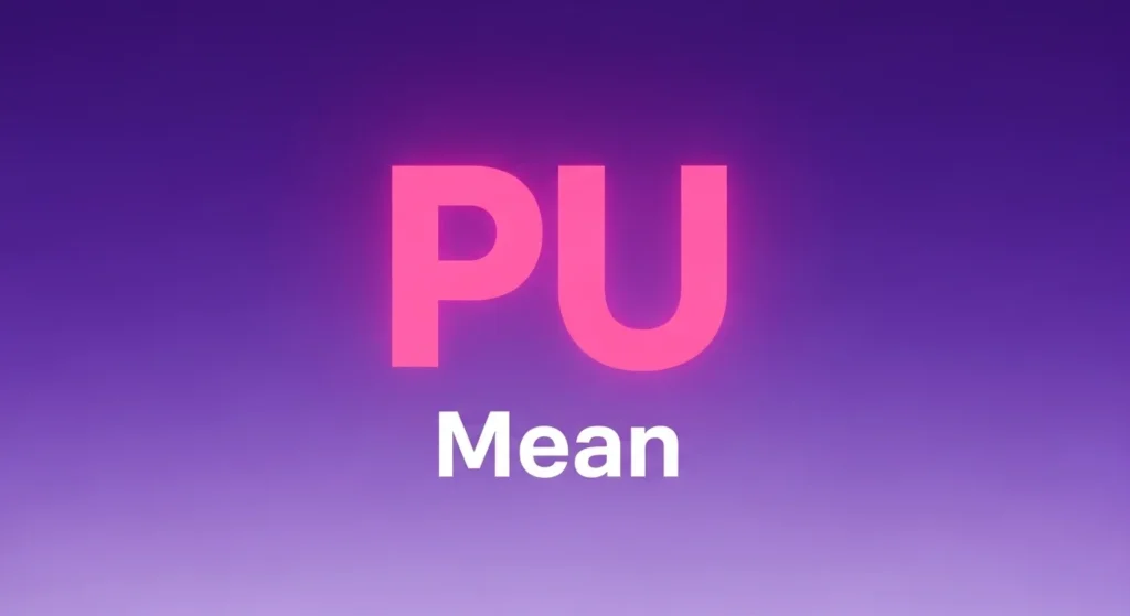 PU Meaning in Text: The Definition You Need