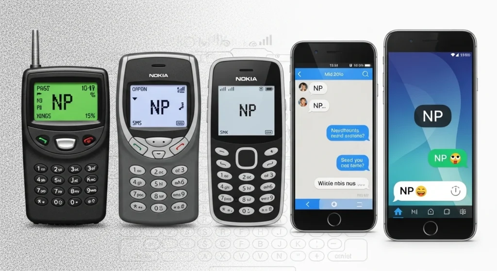 The History of NP in Texting