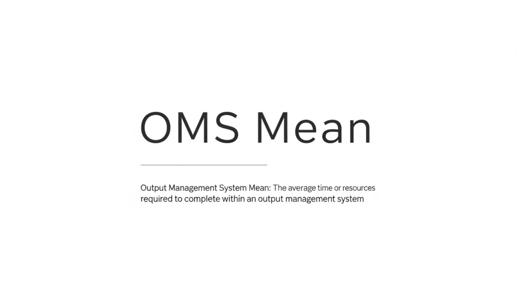 The History of OMS in Texting