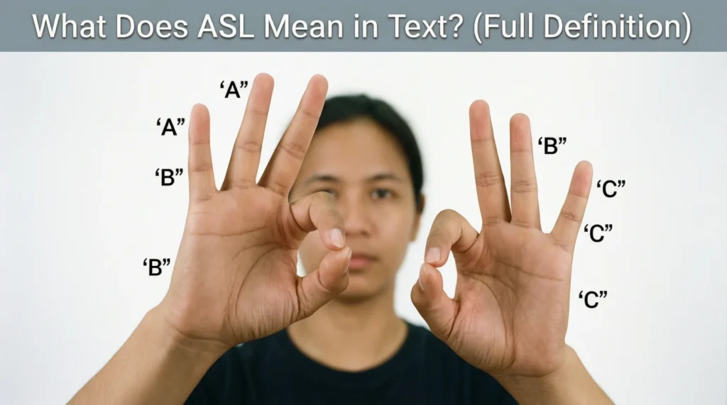 What Does ASL Mean in Text? (Full Definition)
