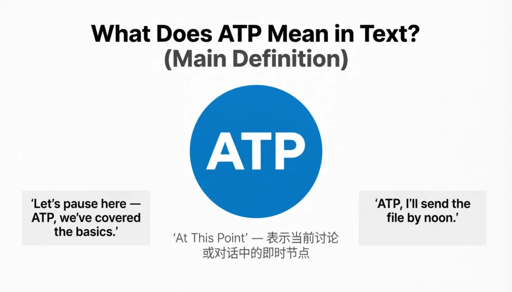 What Does ATP Mean in Text? (Main Definition)