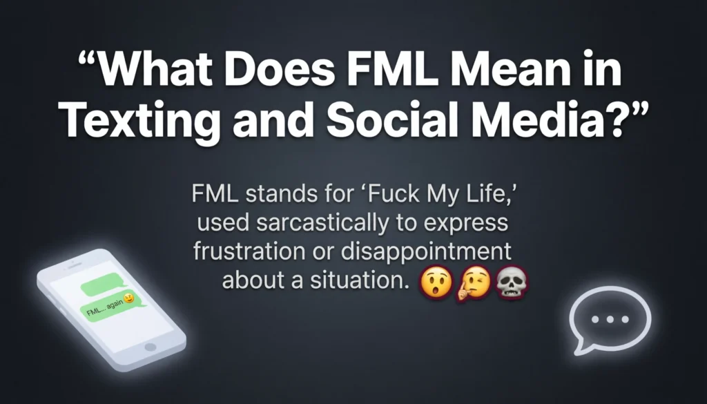 What Does FML Mean in Texting and Social Media