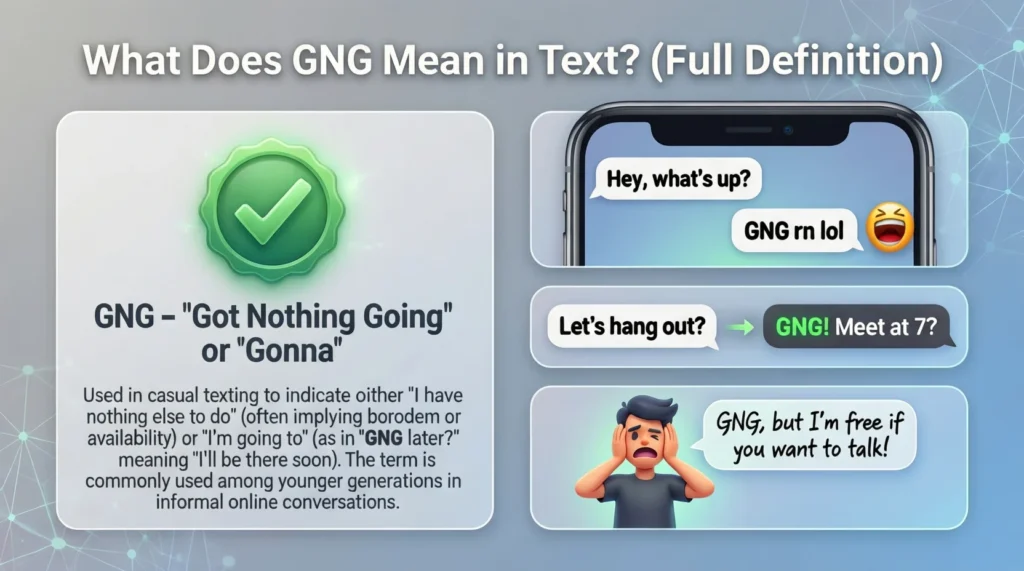 What Does GNG Mean in Text