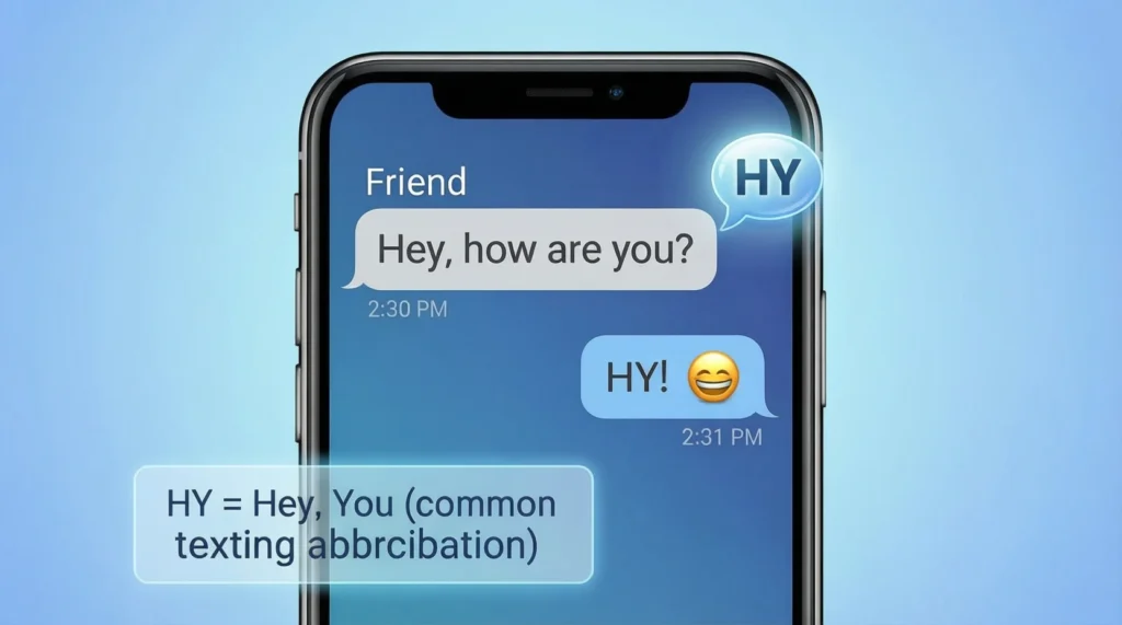 What Does HY Mean in Text? (HY Meaning Explained)