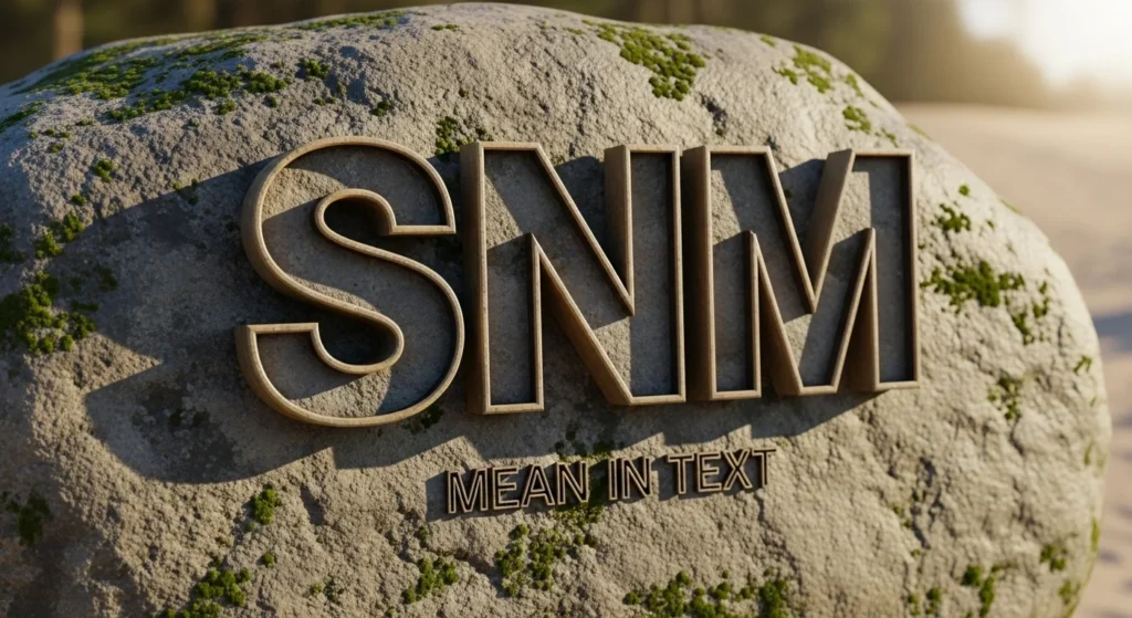  What Does SNM Mean in Text? The Definition