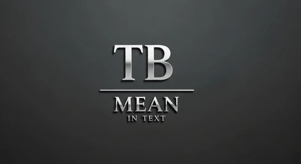 What Does TB Mean in Text? (The Core Definitions)