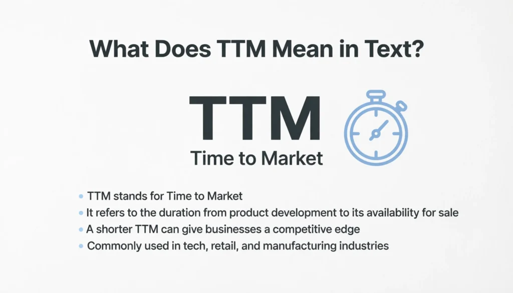 What Does TTM Mean in Text