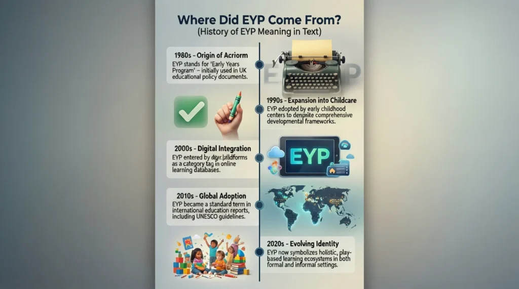 Where Did EYP Come From (History of EYP Meaning in Text)