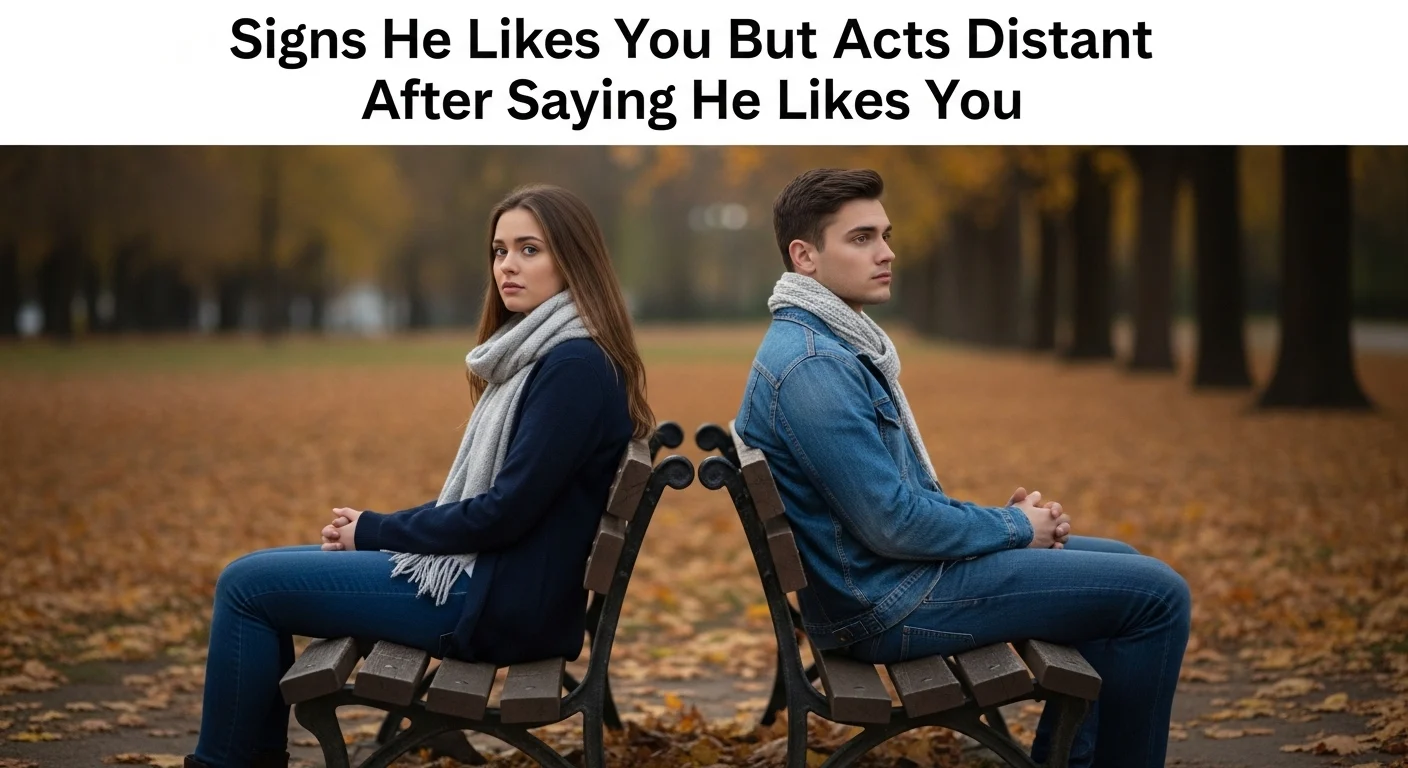 Signs He Likes You But Acts Distant After Saying He Loves You