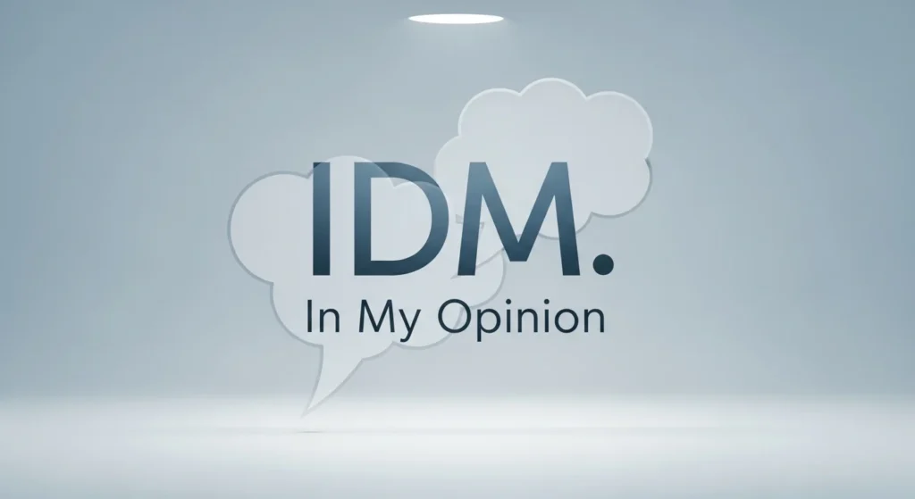 The Origin and History of IDM in Text