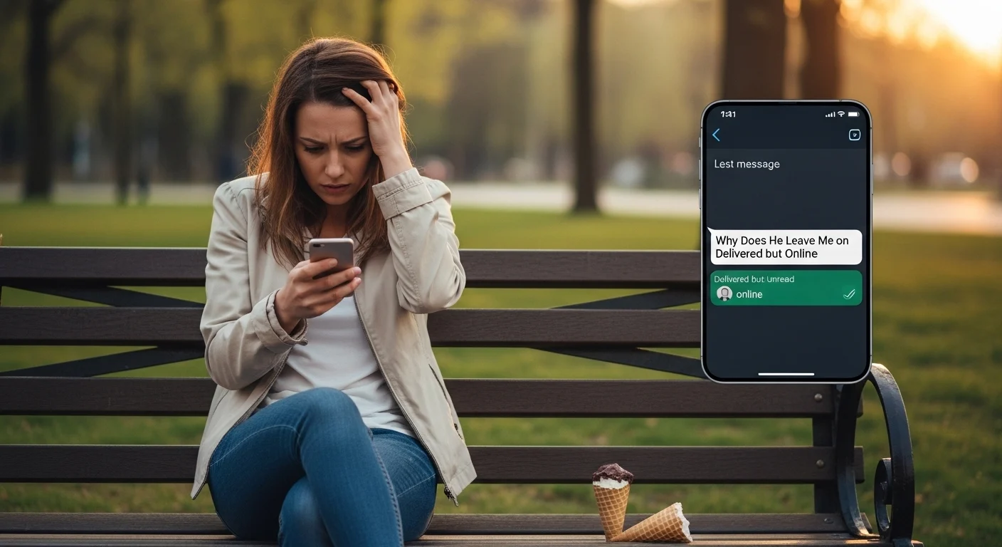 Why Does He Leave Me on Delivered but Online